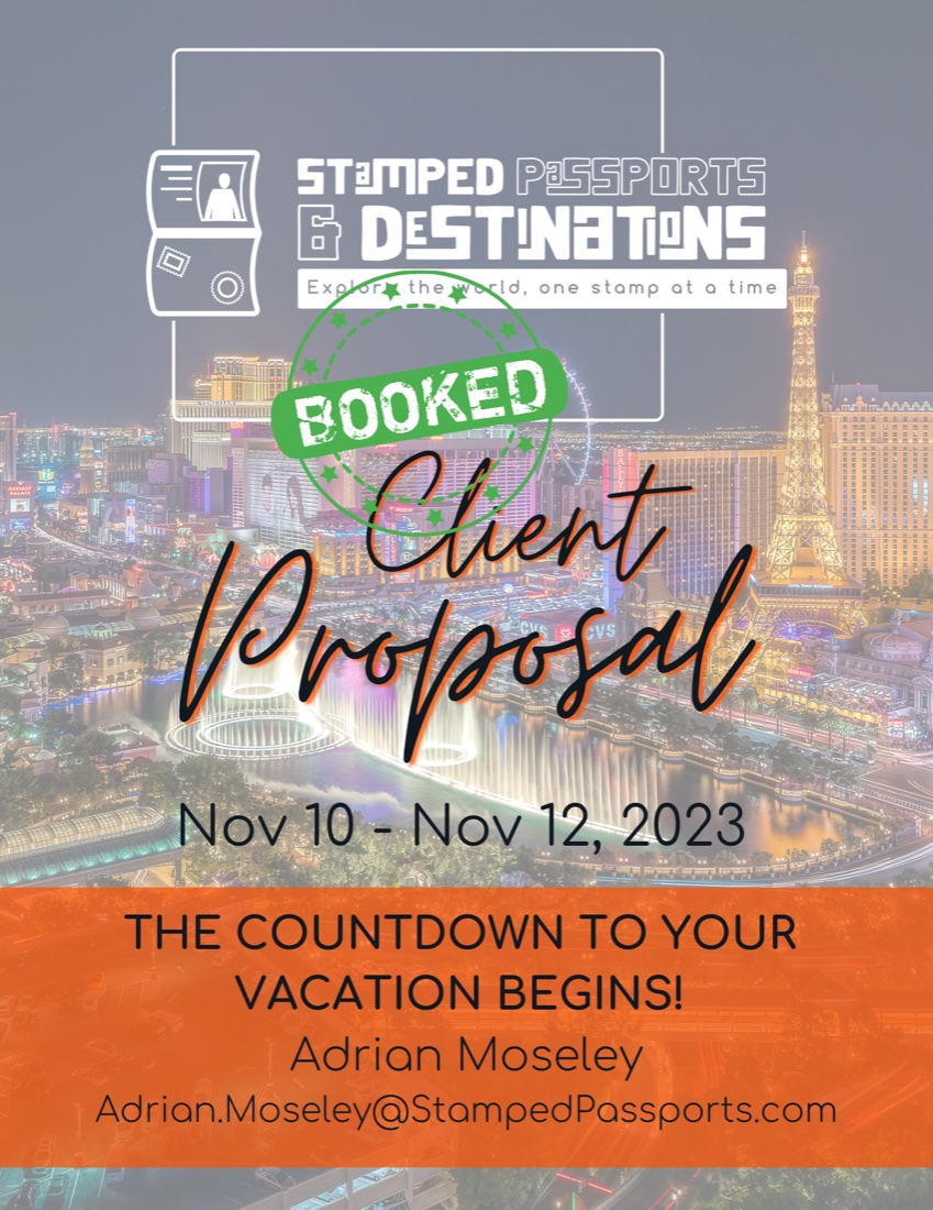Las Vegas, NV — Nov 10–12, 2023 client proposal