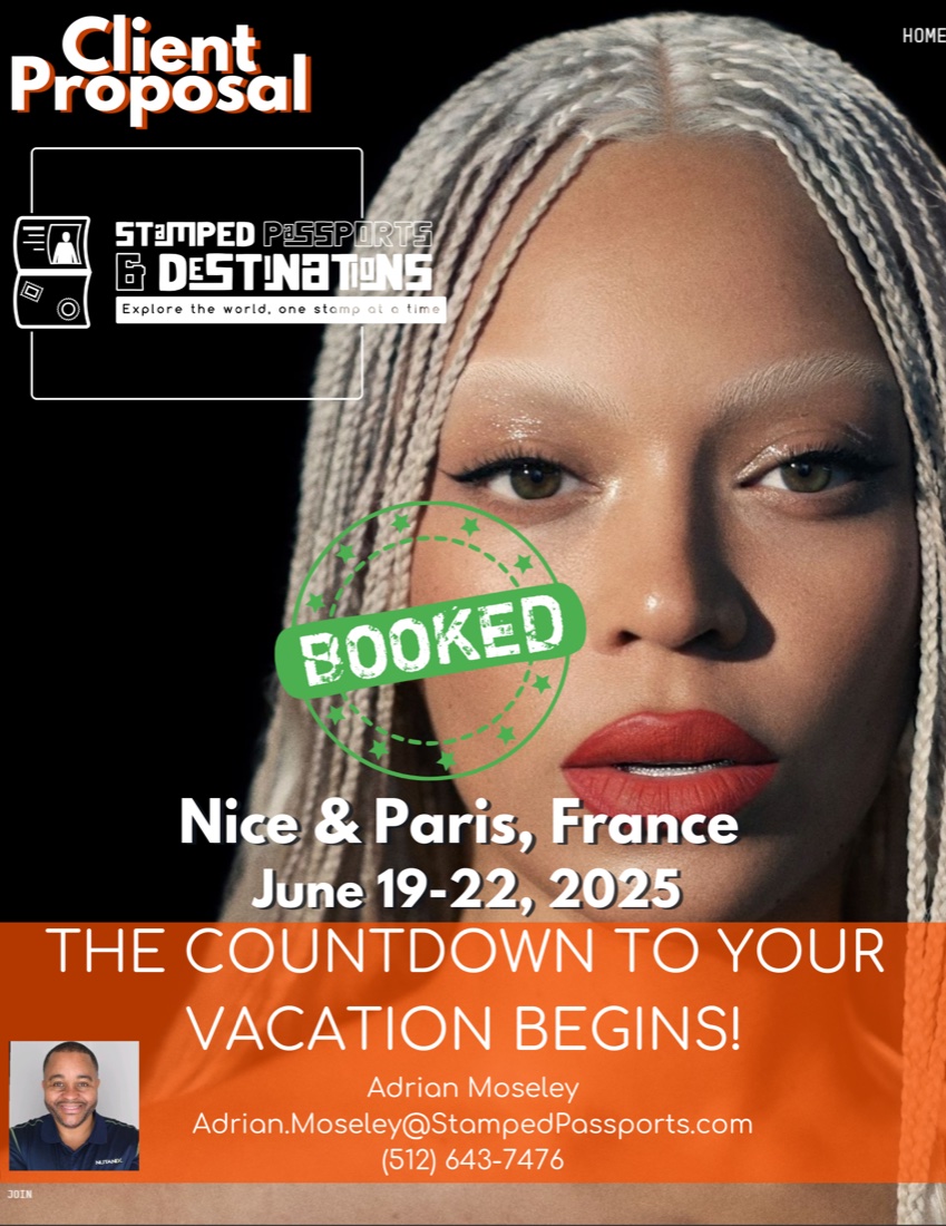 Nice & Paris, France — June 19–22, 2025 client proposal