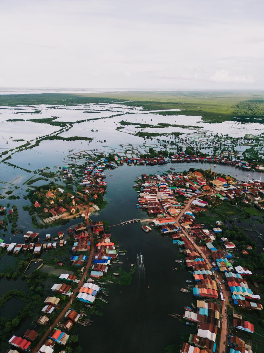 Village on a Lake — Brunei