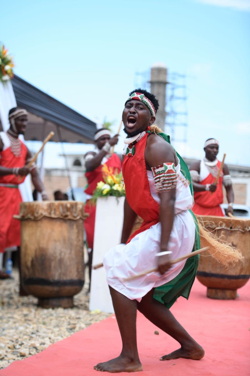 Costumed Drummers — Cameroon
