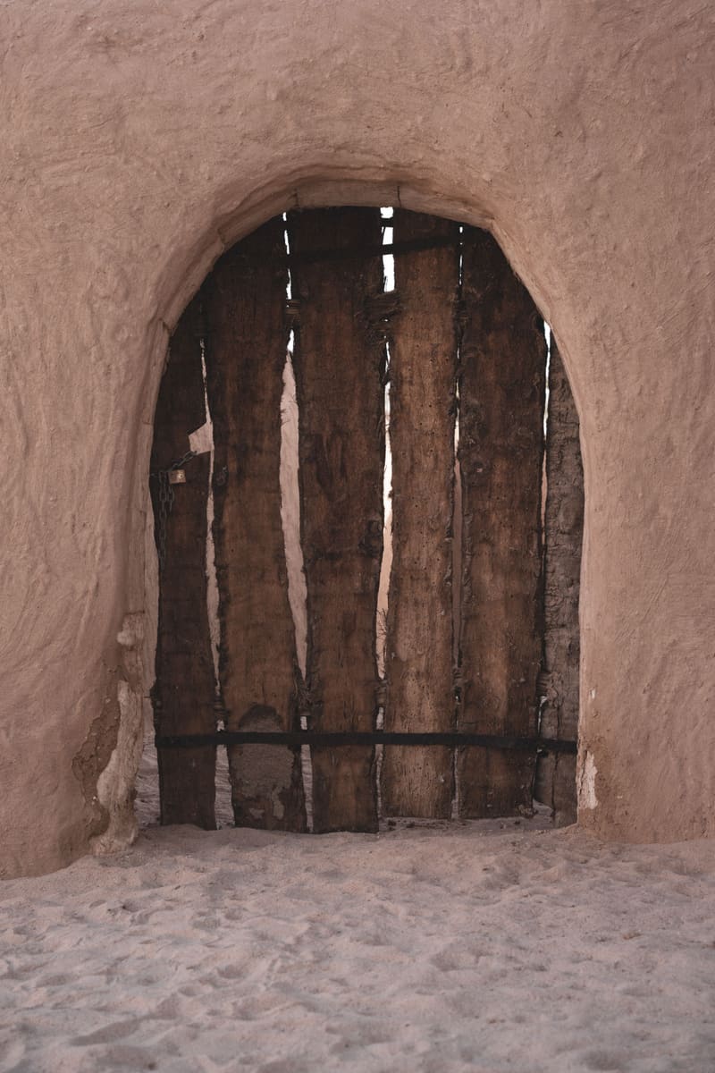 Desert Village Door — Chad