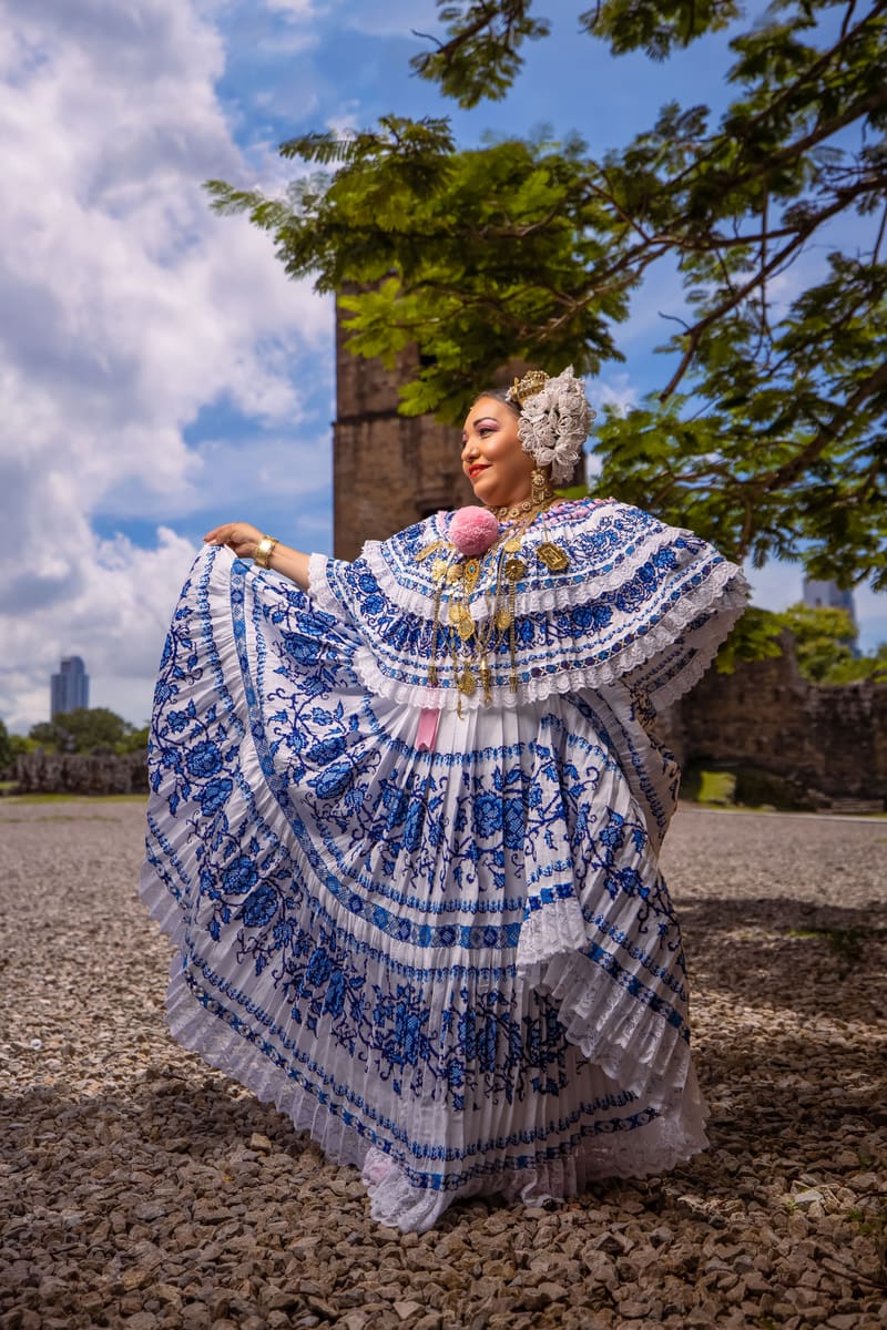 Woman in Pollera — Colombia