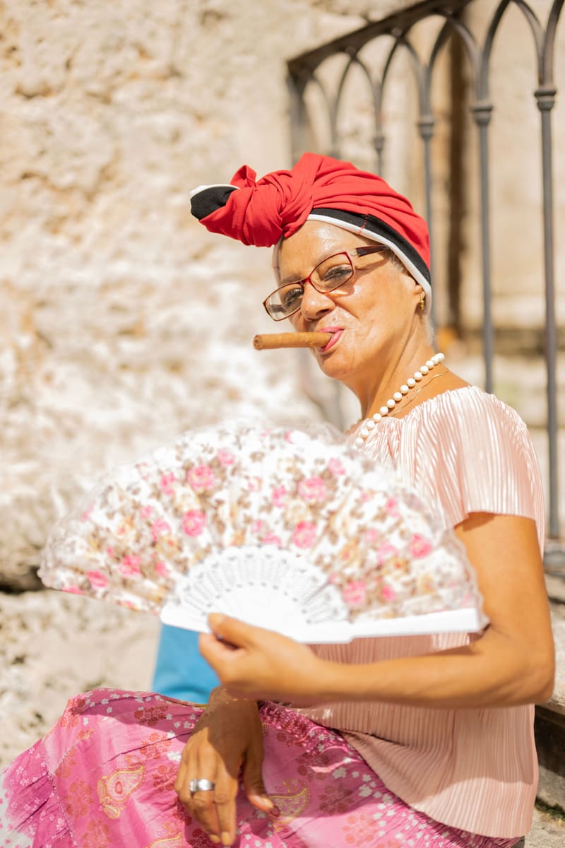 Woman with Cigar — Cuba
