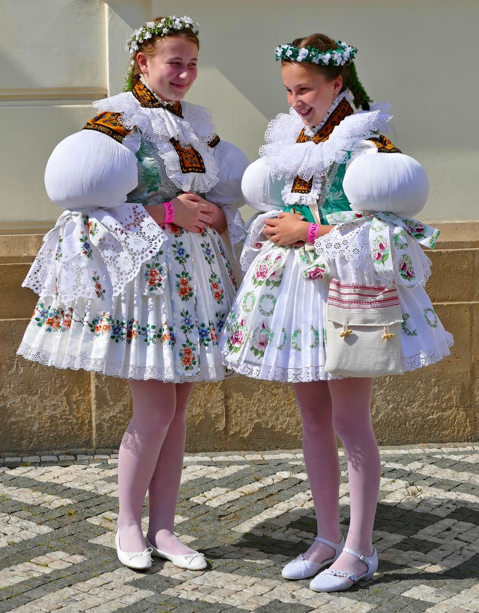 Girls in Moravian Costume — Czechia