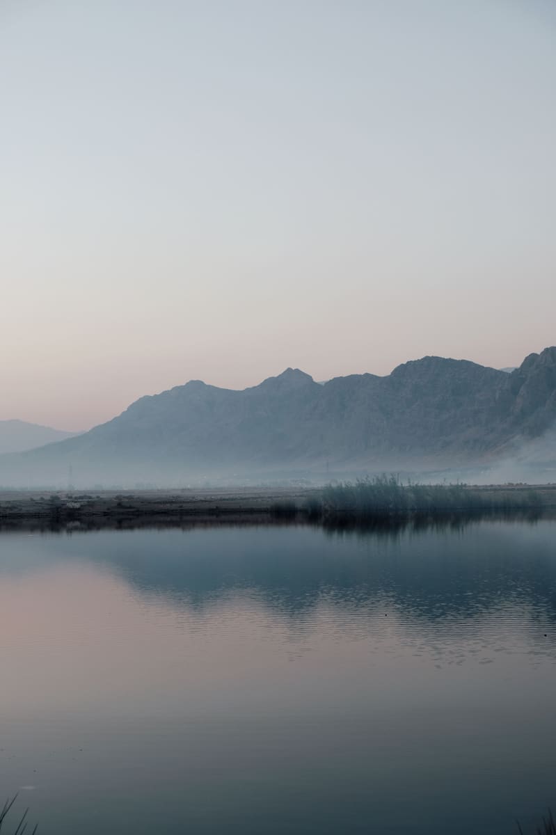 Foggy Lake and Ridge — Djibouti