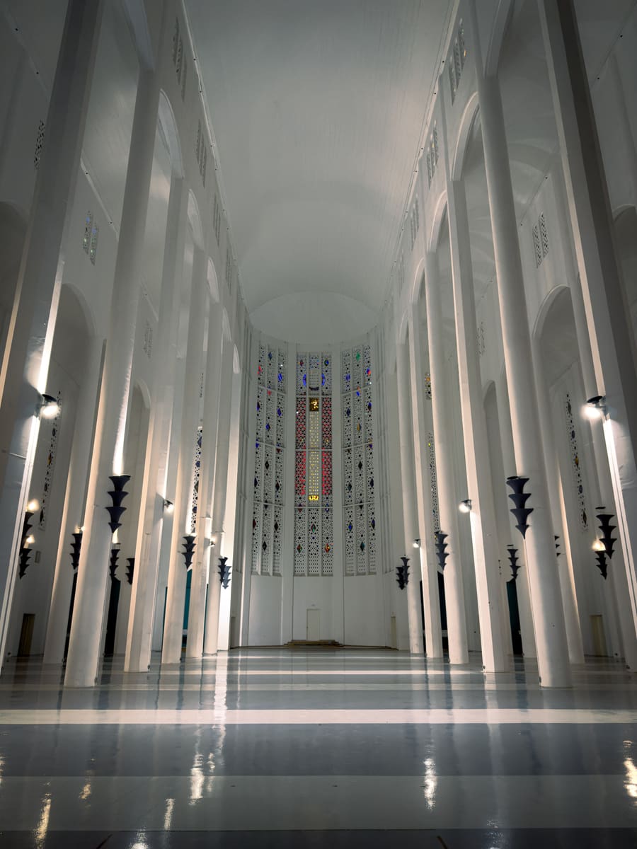 Modern Cathedral Interior — Equatorial Guinea