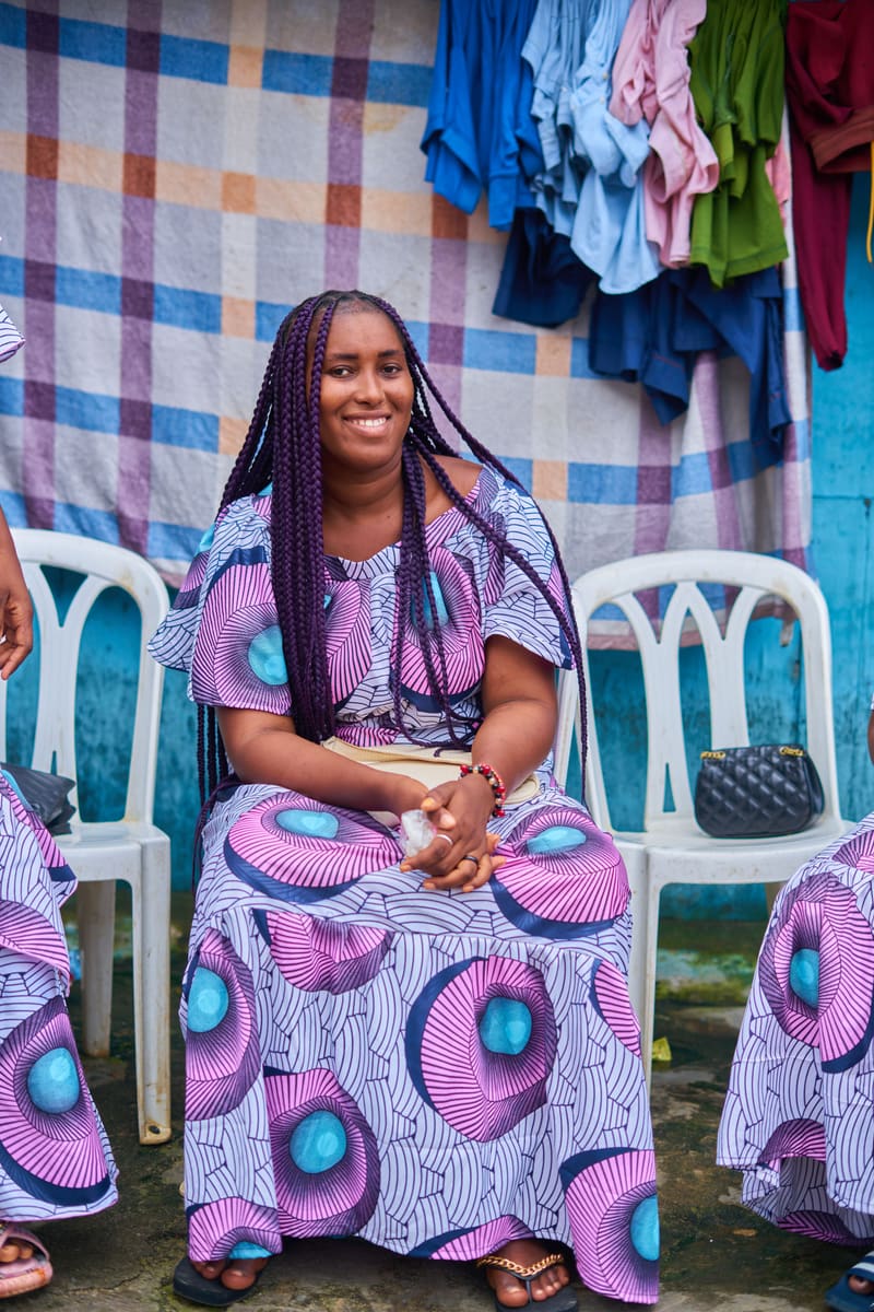 Woman in Print Dress — Gambia