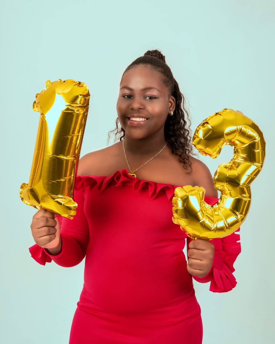 Woman with Balloons — Haiti