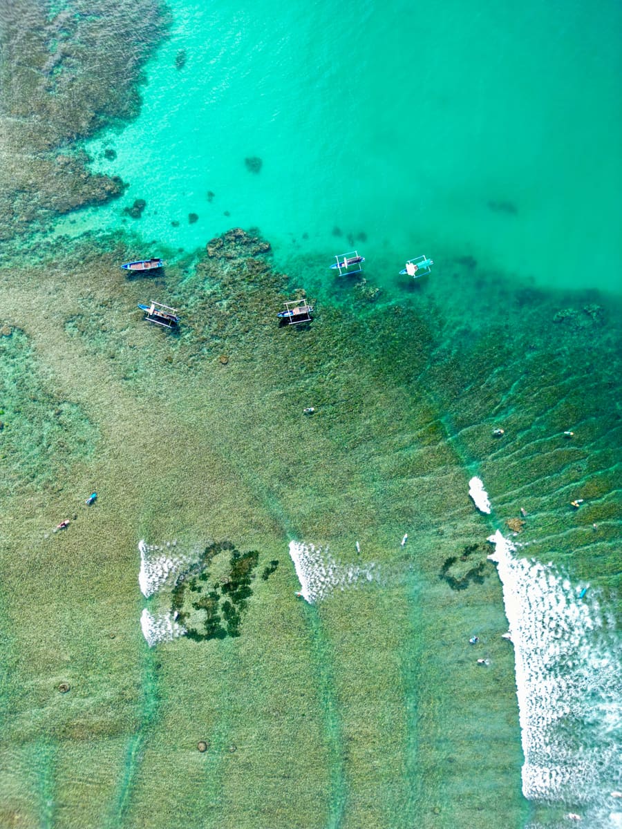Boats on Ocean — Kiribati