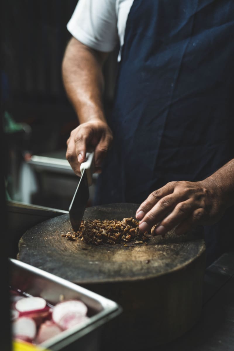 Chopping Meat — Laos