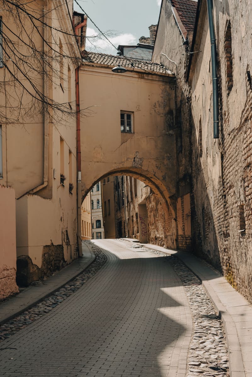 Cobblestone Archway — Lithuania