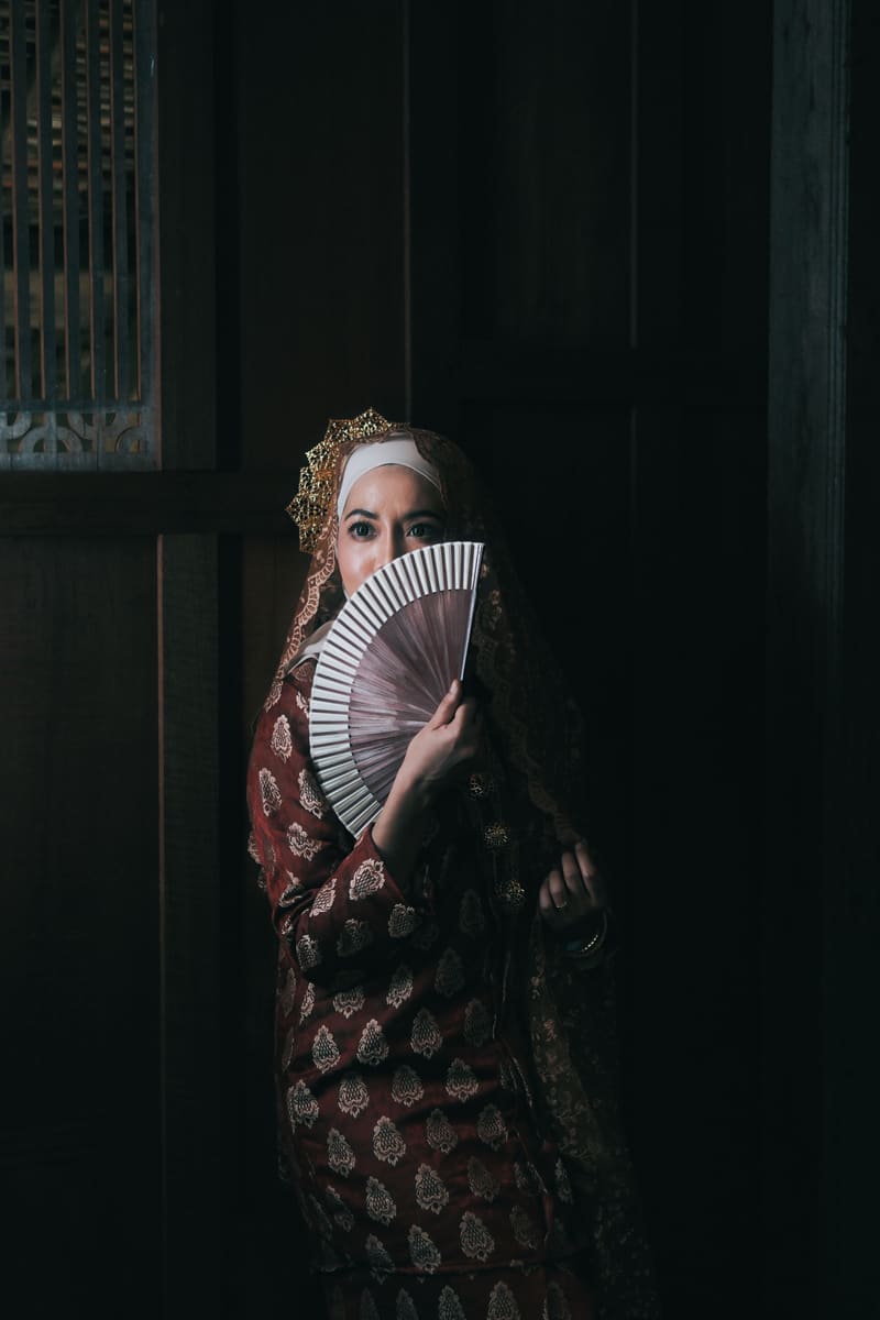 Woman with Fan — Malaysia