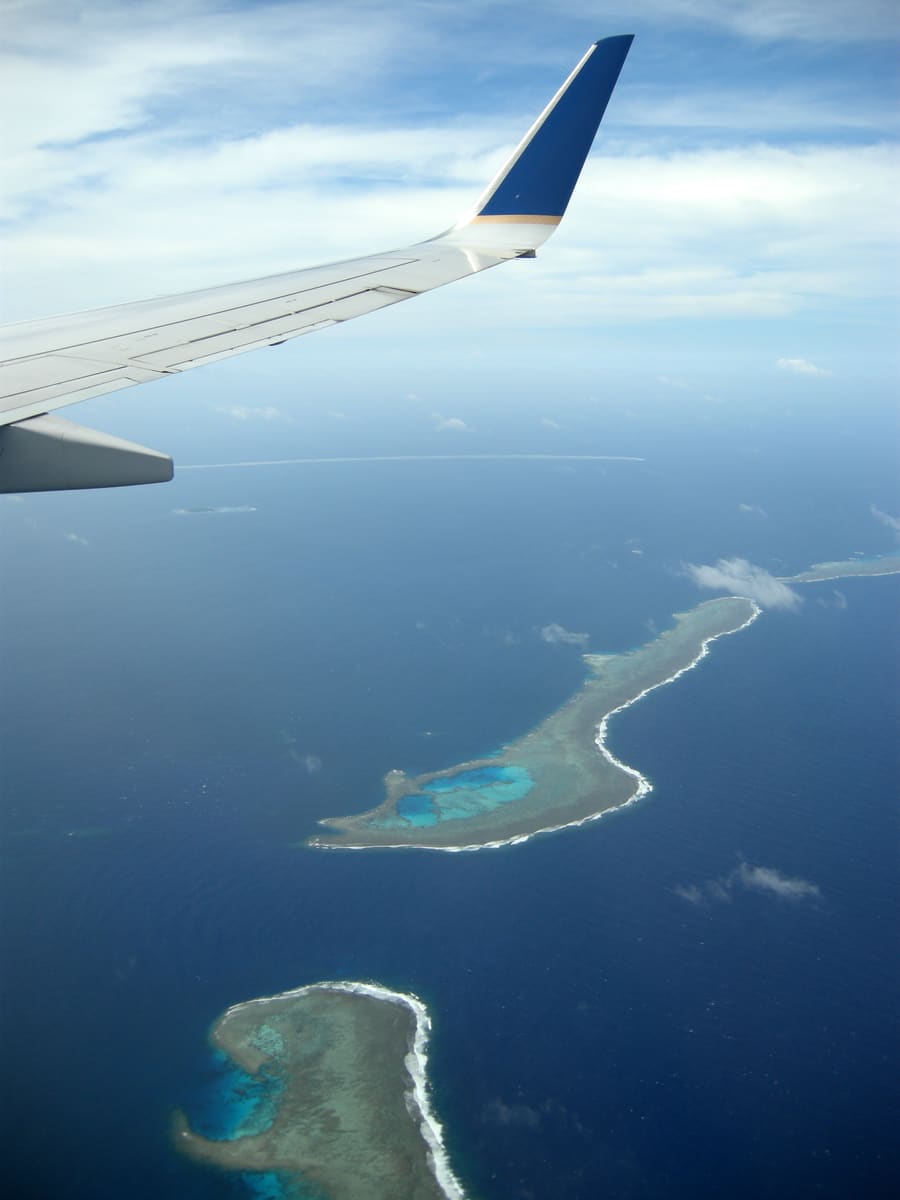 Chuuk Lagoon from the Air — Micronesia