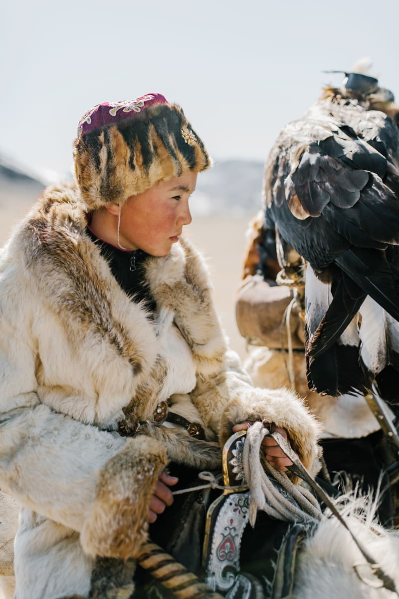 Young Eagle Hunter — Mongolia