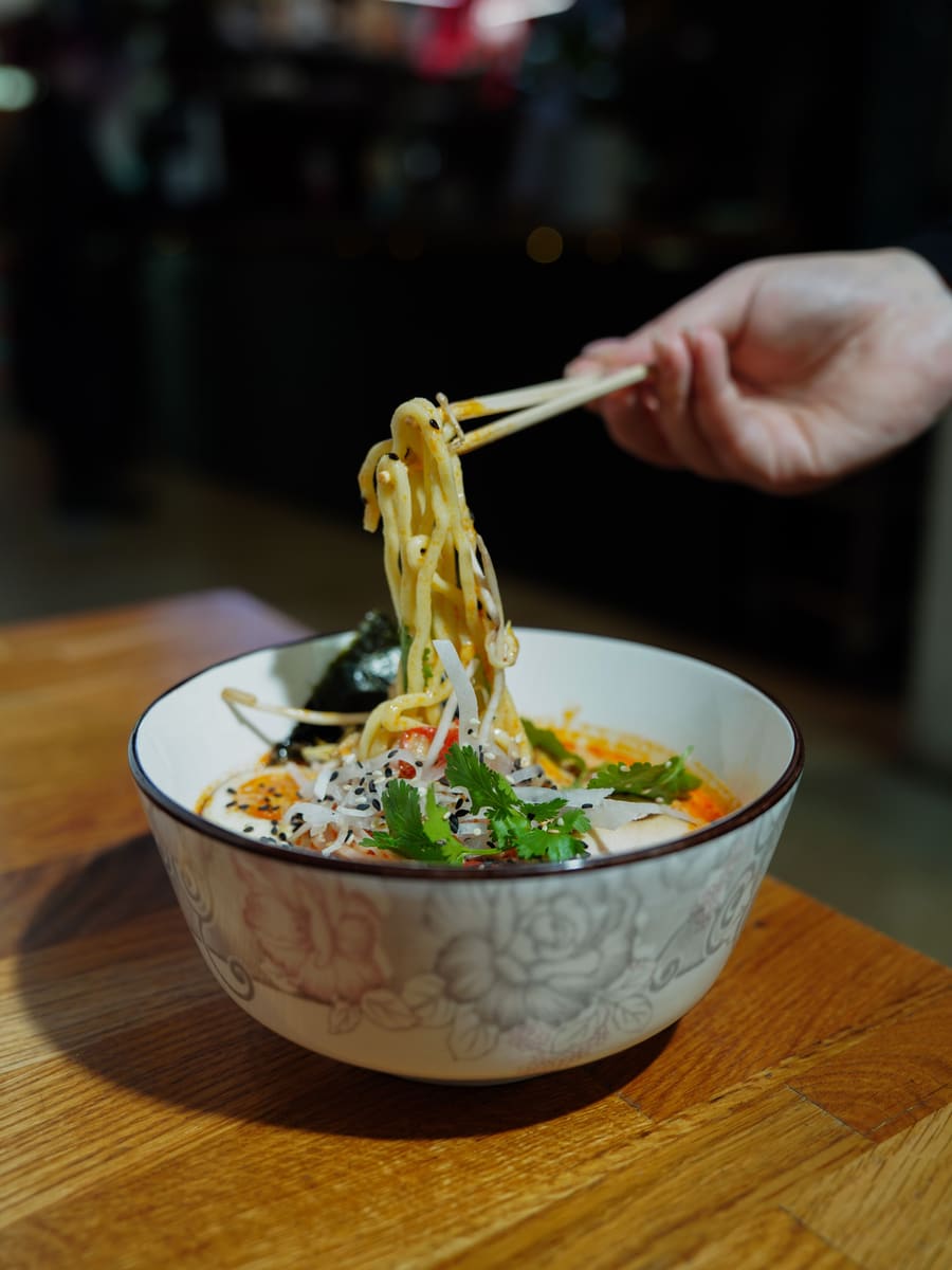 Noodles on Chopsticks — Myanmar