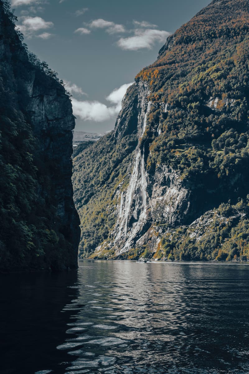 Fjord Waterfall — Norway