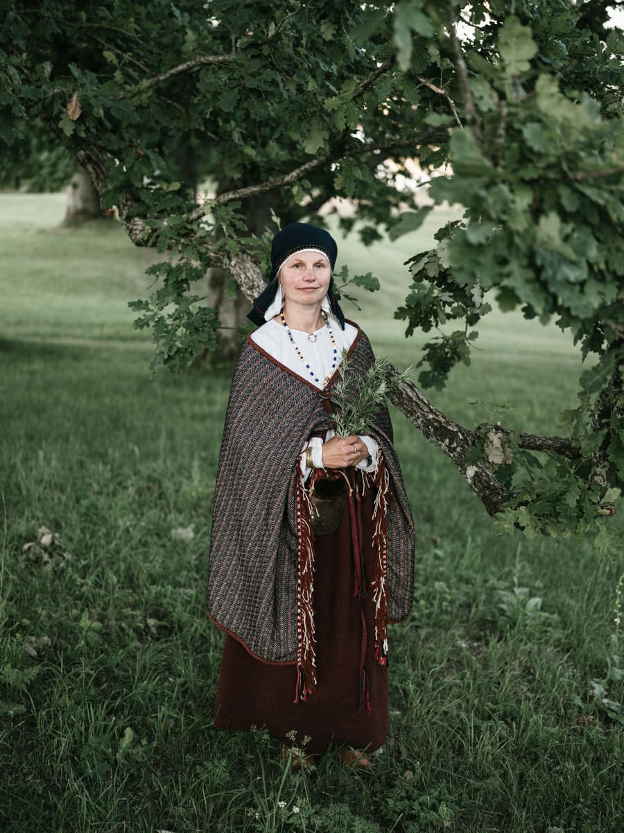 Woman by Tree — Norway