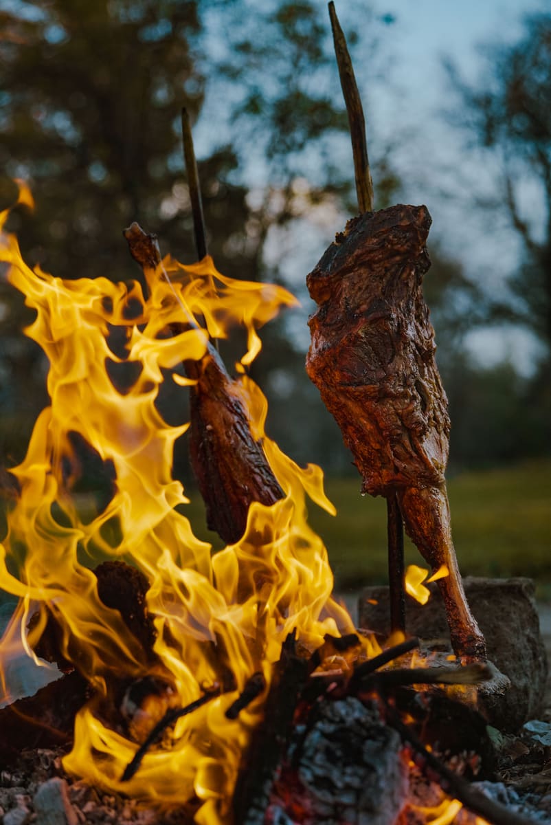 Fire-Roasted Meat — Papua New Guinea