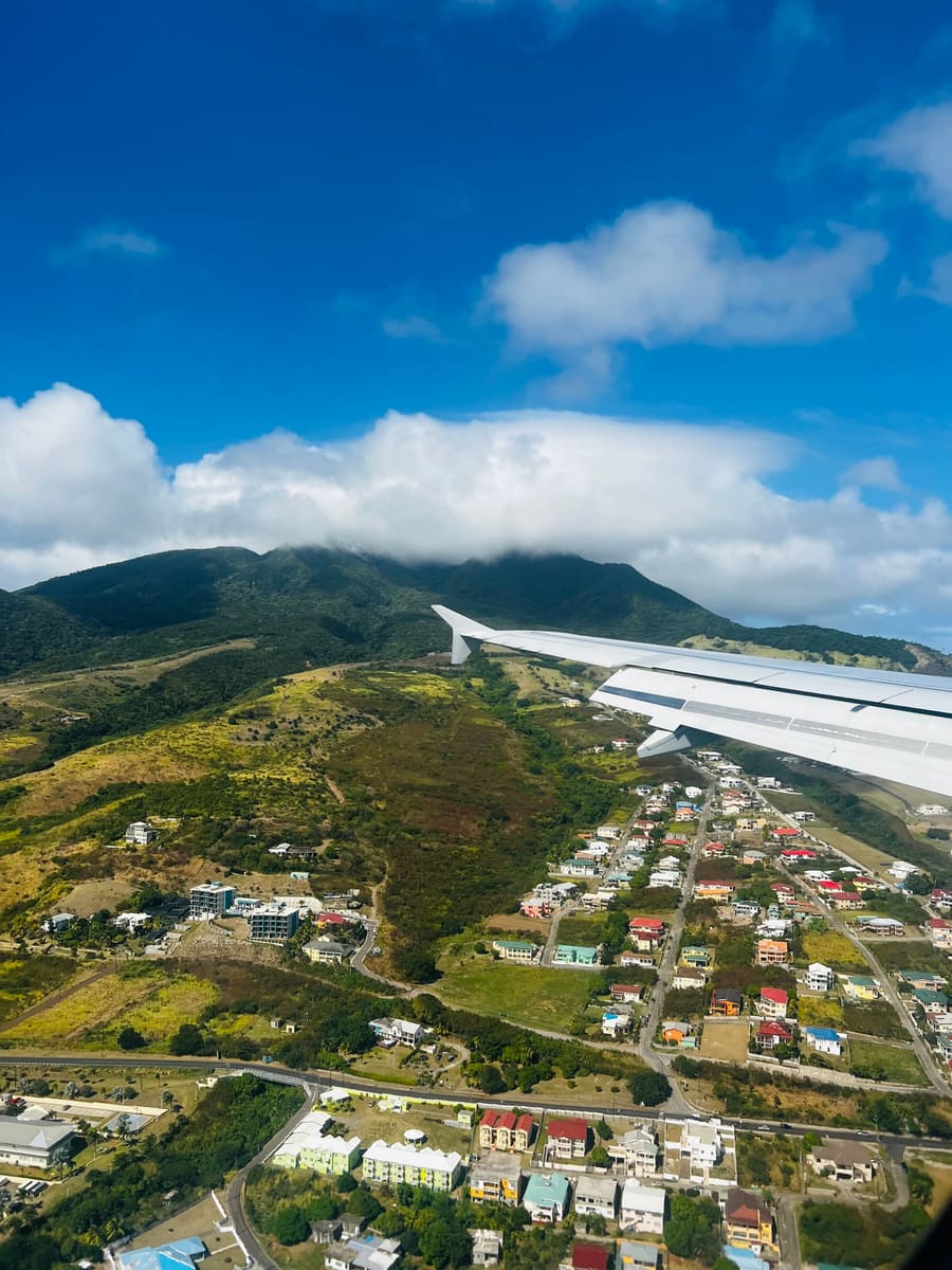 St. Kitts from the Air — Saint Kitts and Nevis