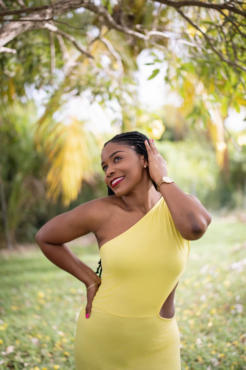 Woman in Yellow Dress — Saint Kitts and Nevis