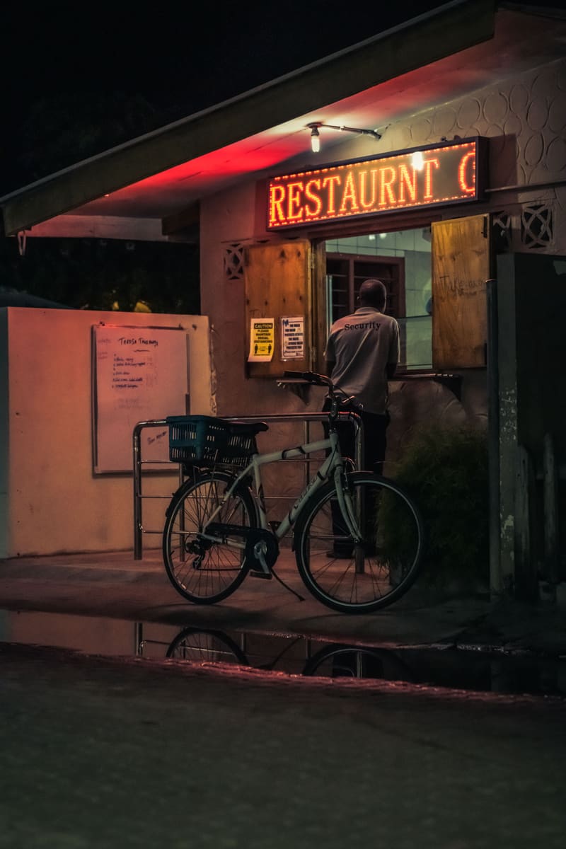 Bicycle by the Shop — Seychelles