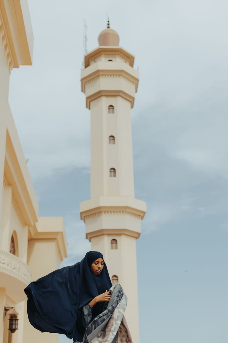 Woman near Mosque — Somalia