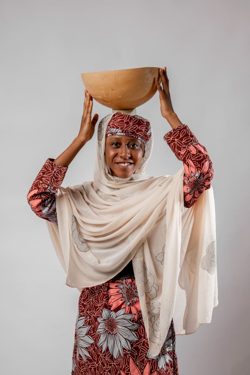 Woman Carrying Bowl — Sudan