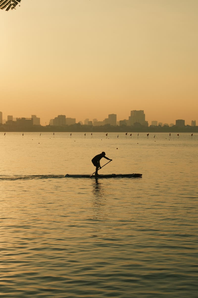 Sunset Paddleboarder — Timor-Leste