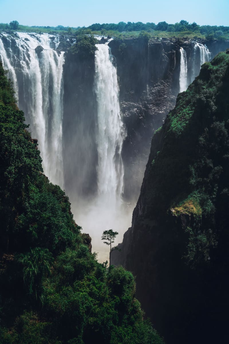 Canyon Waterfall — Zambia